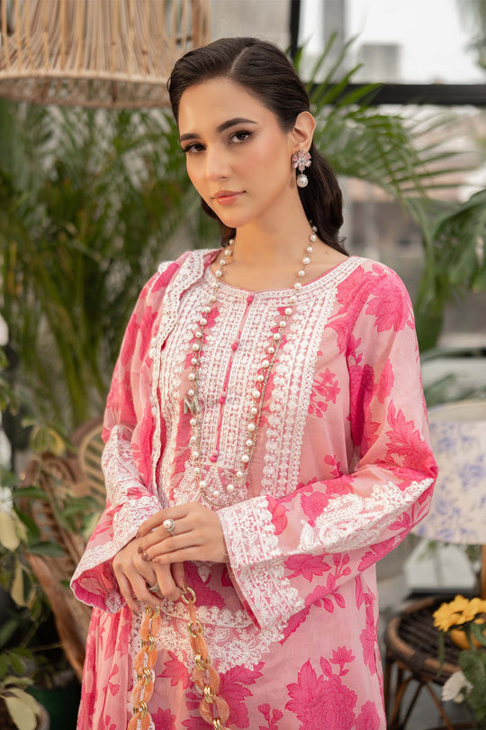 MARIA.B | MPRINTS WITH EMBROIDERED LAWN | UNSTITCHED 3-PIECE SUIT |DW-EF25-124