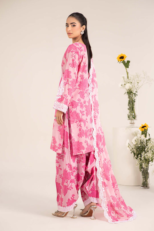 MARIA.B | MPRINTS WITH EMBROIDERED LAWN | UNSTITCHED 3-PIECE SUIT |DW-EF25-124