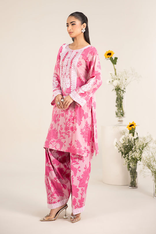 MARIA.B | MPRINTS WITH EMBROIDERED LAWN | UNSTITCHED 3-PIECE SUIT |DW-EF25-124