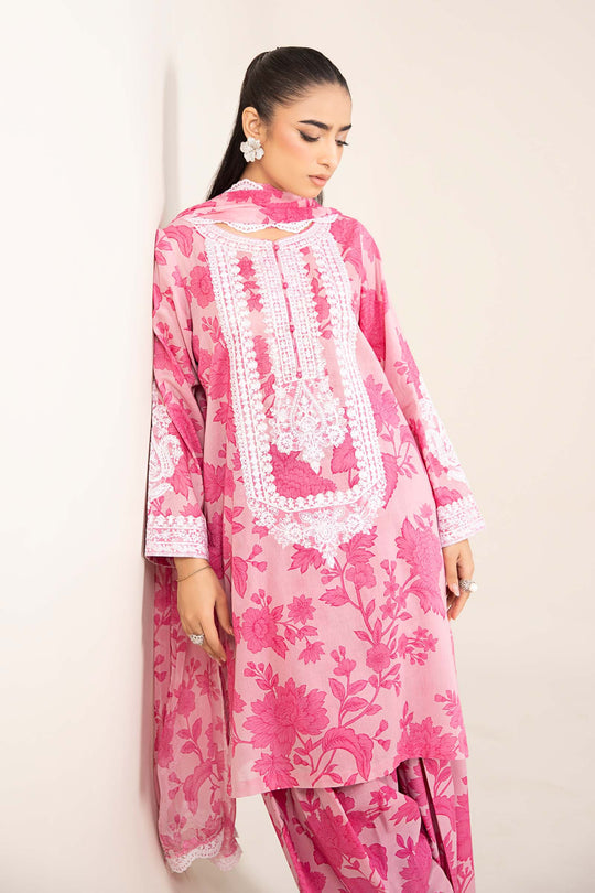 MARIA.B | MPRINTS WITH EMBROIDERED LAWN | UNSTITCHED 3-PIECE SUIT |DW-EF25-124