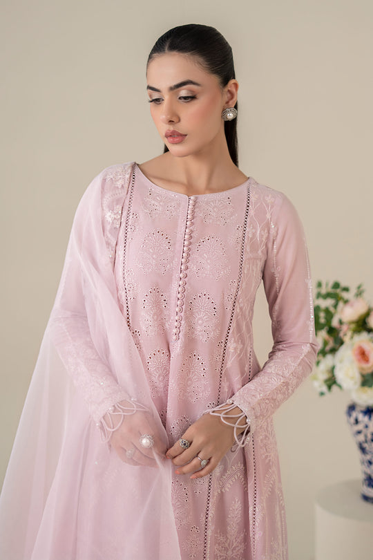 MARIA B | LUXURY LAWN | FULLY HEAVY CHICKENKARI WORK WITH THREAD EMBROIDERED WORK | UNSTITCHED 3-PIECE SUIT | DW-EA25-39
