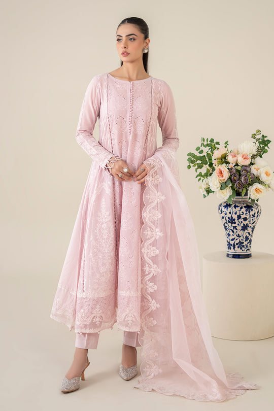 MARIA B | LUXURY LAWN | FULLY HEAVY CHICKENKARI WORK WITH THREAD EMBROIDERED WORK | UNSTITCHED 3-PIECE SUIT | DW-EA25-39