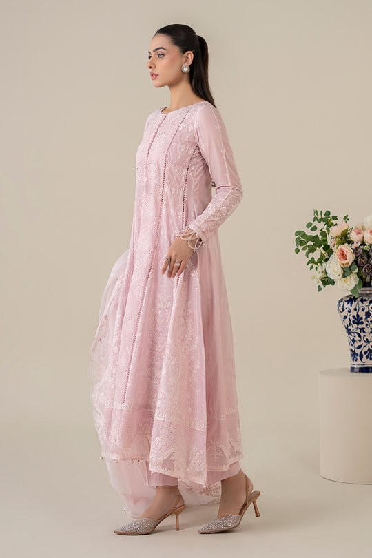 MARIA B | LUXURY LAWN | FULLY HEAVY CHICKENKARI WORK WITH THREAD EMBROIDERED WORK | UNSTITCHED 3-PIECE SUIT | DW-EA25-39