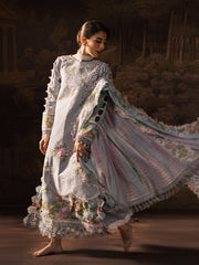 PARISHAY | PREMIUM HEAVY CHICKENKARI LAWN WITH  MULTI THREAD EMBROIDERED WORK & BEAUTIFULLY LAZER CUT DESIGN WITH HEAVY SEQUENCE WORK | UNSTITCHED 3-PIECE SUIT | ET-09