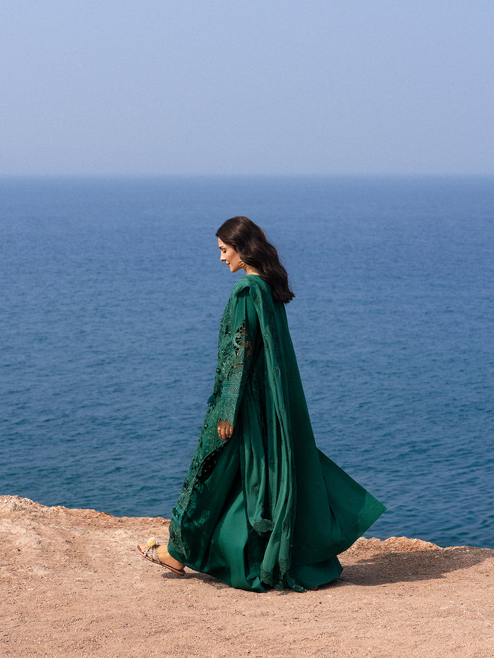 EIRENE BY MAHNUR | PREMIUM HEAVY EMBROIDERED SEQUENCE WORK & BEAUTIFULLY LAZER CUT DESIGN LAWN COLLECTION 25' | UNSTITCHED 3-PIECE SUIT