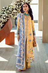 QALAMKAR | ELEGANTLY MULTI THREAD EMBROIDERED LAWN | UNSTITCHED 3-PIECE SUIT | FK-06 NATALIE