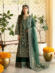 ZAYRA BY GULAAL | AN EMBROIDERY WHOSE DEFINITION IS SELF-EXPLANATORY | ELEGANTLY FULLY HEAVY HAND EMBELLISHMENT EMBROIDERED CHIFFON DRESS | UNSTITCHED 3-PIECE SUIT | GL-WU-07