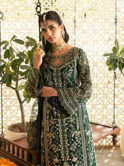ZAYRA BY GULAAL | AN EMBROIDERY WHOSE DEFINITION IS SELF-EXPLANATORY | ELEGANTLY FULLY HEAVY HAND EMBELLISHMENT EMBROIDERED CHIFFON DRESS | UNSTITCHED 3-PIECE SUIT | GL-WU-07