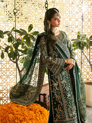 ZAYRA BY GULAAL | AN EMBROIDERY WHOSE DEFINITION IS SELF-EXPLANATORY | ELEGANTLY FULLY HEAVY HAND EMBELLISHMENT EMBROIDERED CHIFFON DRESS | UNSTITCHED 3-PIECE SUIT | GL-WU-07