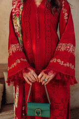 Saira Rizwan Red Luxury Lawn Collection Replica