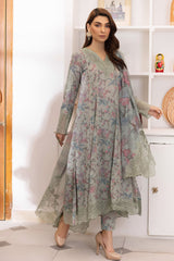 DASTAAN BY IZNIK PREMIUM EMBROIDERED WITH DIGITAL PRINTED LAWN UNSTITCHED 3-PIECE SUIT