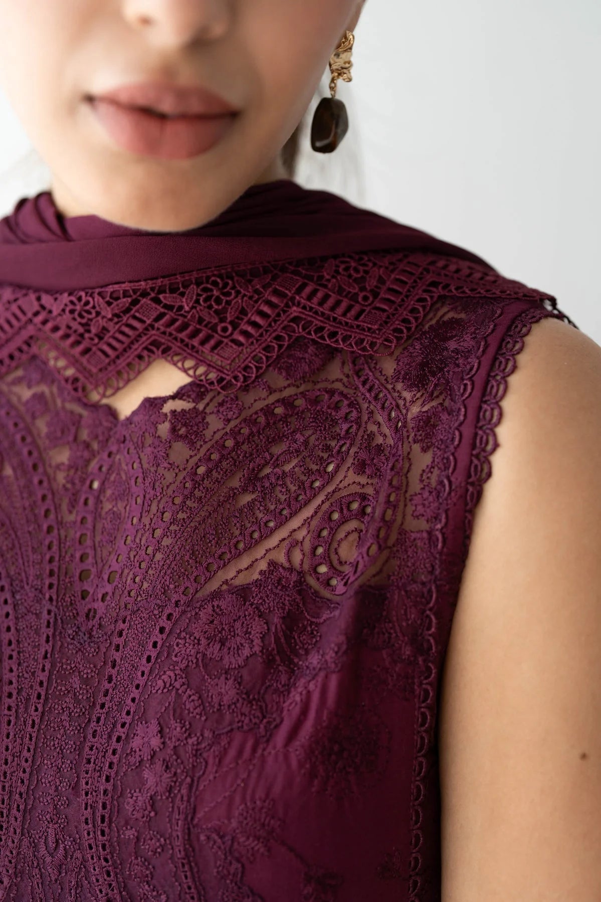 ZAIB | MAGENTA | LUXURY LAWN FULL HEAVY EMBROIDERED | UNSTITCHED 3-PIECE SUIT | FESTIVE EID 25'