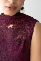 ZAIB | MAGENTA | LUXURY LAWN FULL HEAVY EMBROIDERED | UNSTITCHED 3-PIECE SUIT | FESTIVE EID 25'