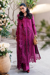 SAHIL BY QALAMKAR | LUXURY LAWN EMBROIDERED WITH HEAVY CHIKENKARI WORK | UNSTITCHED 3-PIECE SUIT | FK-11 VIOLET