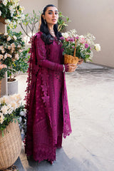 SAHIL BY QALAMKAR | LUXURY LAWN EMBROIDERED WITH HEAVY CHIKENKARI WORK | UNSTITCHED 3-PIECE SUIT | FK-11 VIOLET