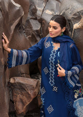 CRIMSON LUXURY LAWN EMBROIDERED '25 -INTO THE WILD-MIDNIGHT BLUE