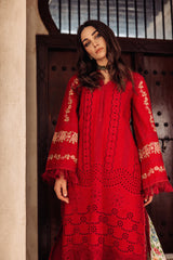 Saira Rizwan Red Luxury Lawn Collection Replica