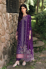 QLINEKARI BY QALAMKAR | HEAVY MULTI THREAD EMBROIDERED LAWN | UNSTITCHED 3-PIECE SUIT - LM-15-EIMERA