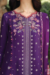 QLINEKARI BY QALAMKAR | HEAVY MULTI THREAD EMBROIDERED LAWN | UNSTITCHED 3-PIECE SUIT - LM-15-EIMERA