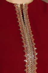 GULNAAR - MEERAL LUXE | ELEGANTLY LONG SHIRT STYLE | FULLY HEAVY THREAD EMBROIDERED SEQUENCE WORK CHIFFON DRESS | UNSTITCHED 3-PIECE SUIT