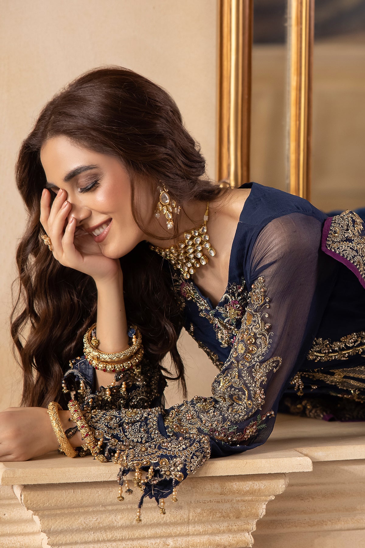 CHARIZMA | EXCLUSIVE WEAR | PREMIUM LUXURY HAND EMBELLISHMENT EMBROIDERED CHIFFON WITH PREMIUM EMBROIDERED DUPATTA | UNSTITCHED 3-PIECE SUIT