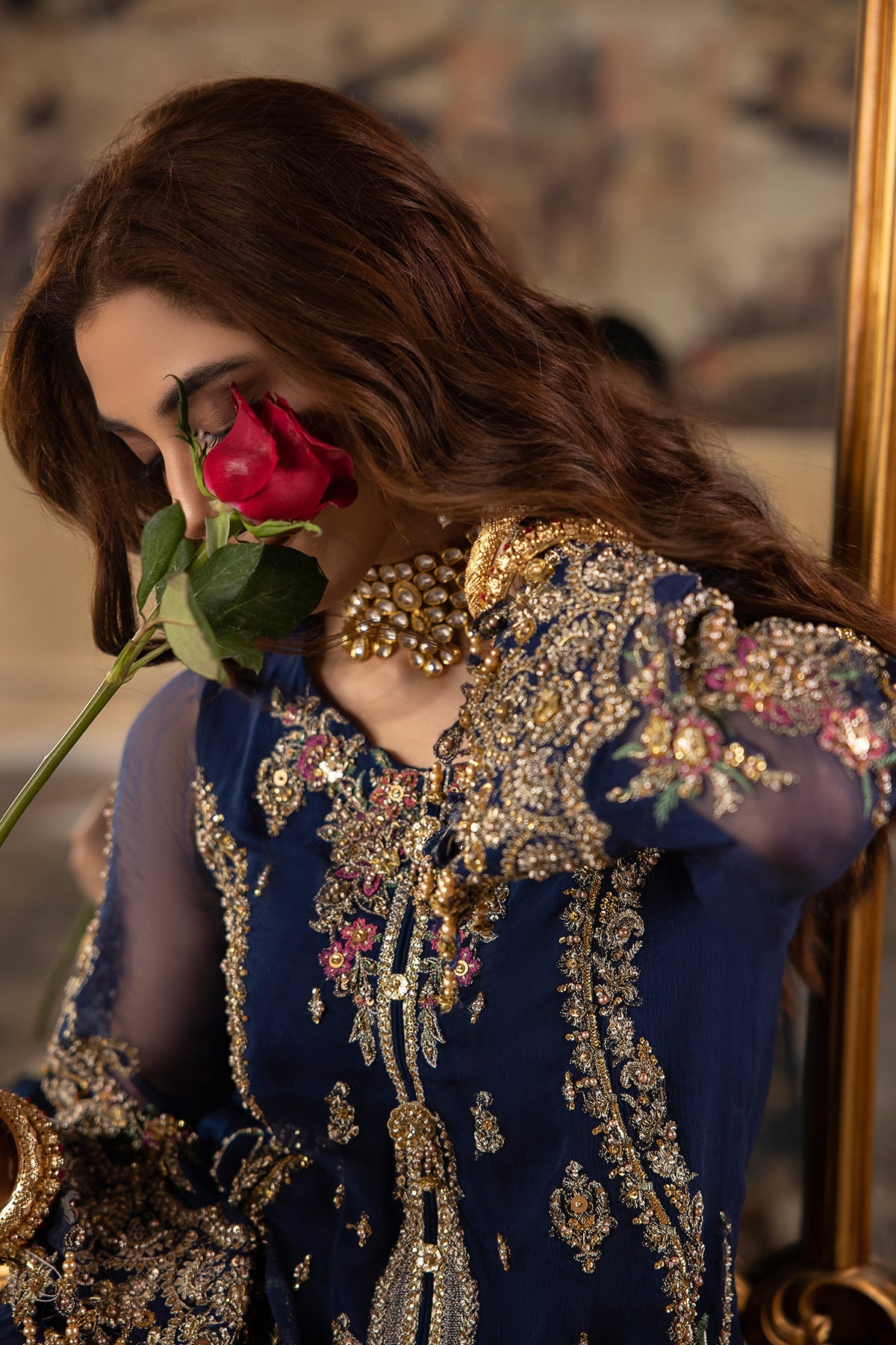 CHARIZMA | EXCLUSIVE WEAR | PREMIUM LUXURY HAND EMBELLISHMENT EMBROIDERED CHIFFON WITH PREMIUM EMBROIDERED DUPATTA | UNSTITCHED 3-PIECE SUIT