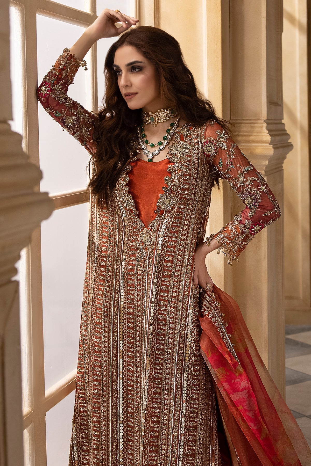 CHARIZMA | PURE LUXURY HANDMADE WORK CHIFFON WITH PREMIUM EMBROIDERED | UNSTITCHED 3-PIECE SUIT