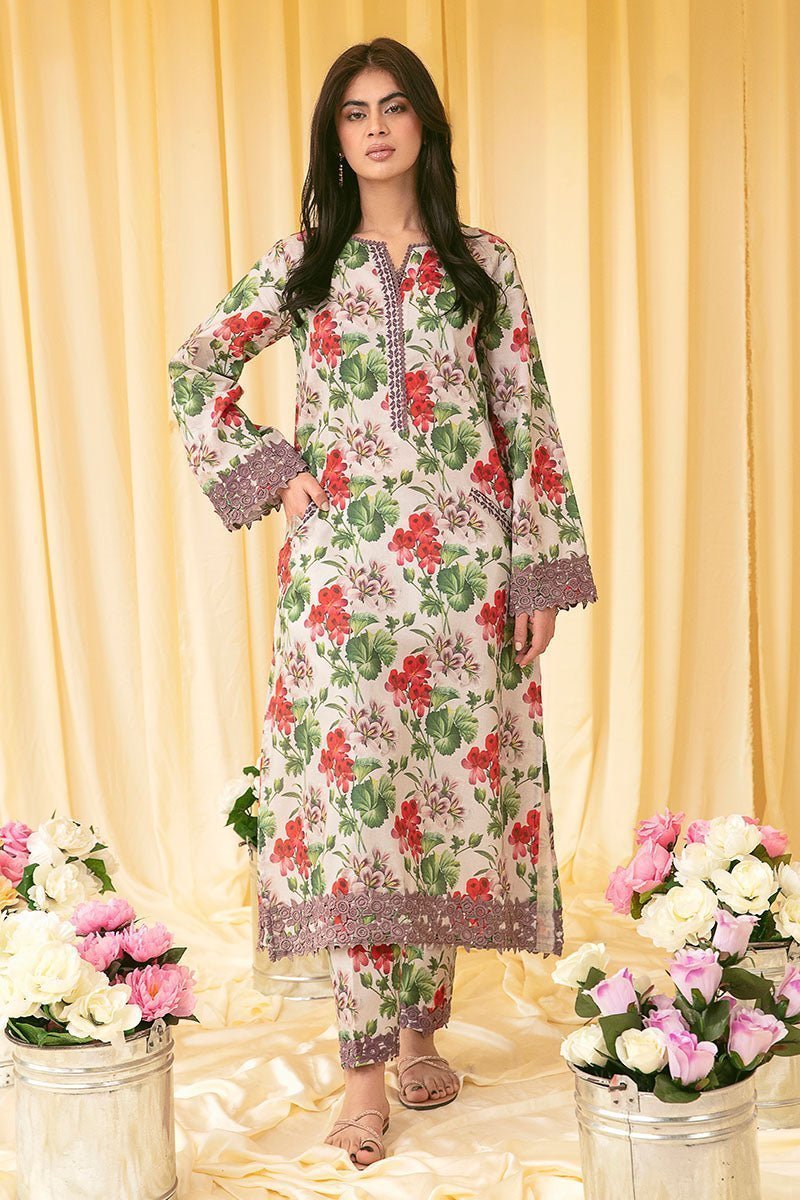 SUNNY MEADOW  BY MUSHQ 3D DIGITAL PRINTED LAWN WITH EMBROIDERED DRESS UNSTITCHED 3-PIECE