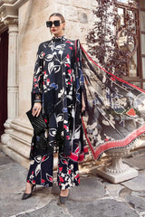 Maria B Printed Black Luxury Lawn Collection Replica