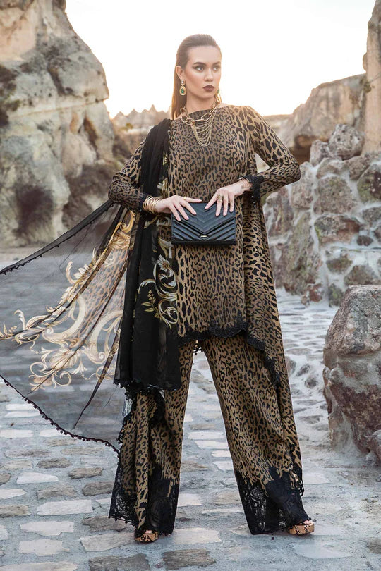 Maria B Printed Black Luxury Lawn Collection Replica