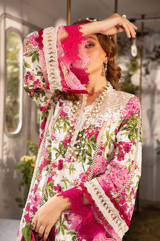 MARIA.B | LUXURY LAWN HEAVY EMBROIDERED THREAD WORK | UNSTITCHED 3-PIECE SUIT | MPrints MPT-2102-A