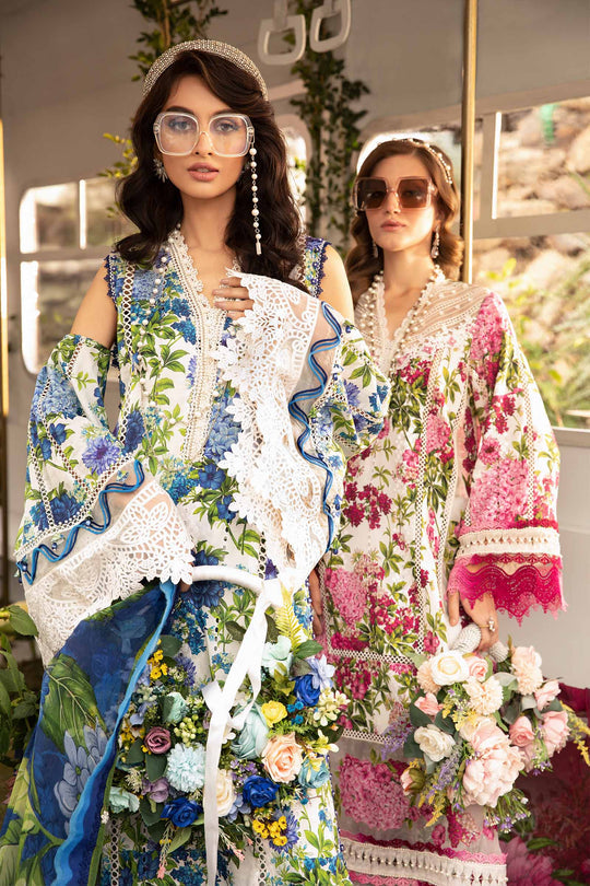 MARIA.B | DIGITAL PRINTED LAWN WITH EMBROIDERED | UNSTITCHED 3-PIECE SUIT |  MPT-2102-B