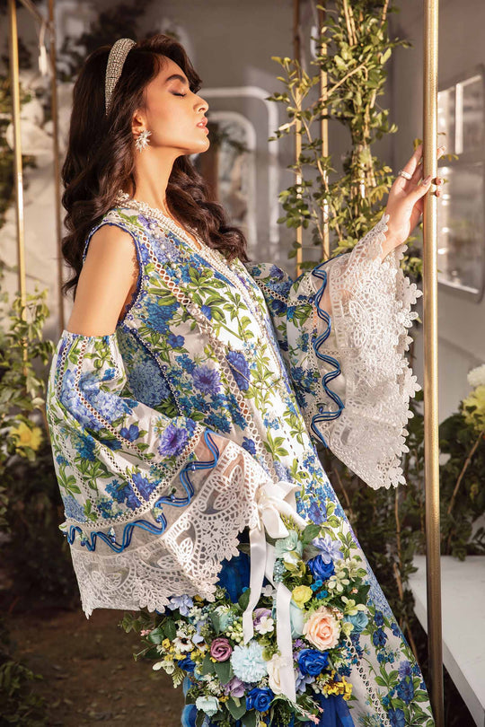 MARIA.B | DIGITAL PRINTED LAWN WITH EMBROIDERED | UNSTITCHED 3-PIECE SUIT |  MPT-2102-B