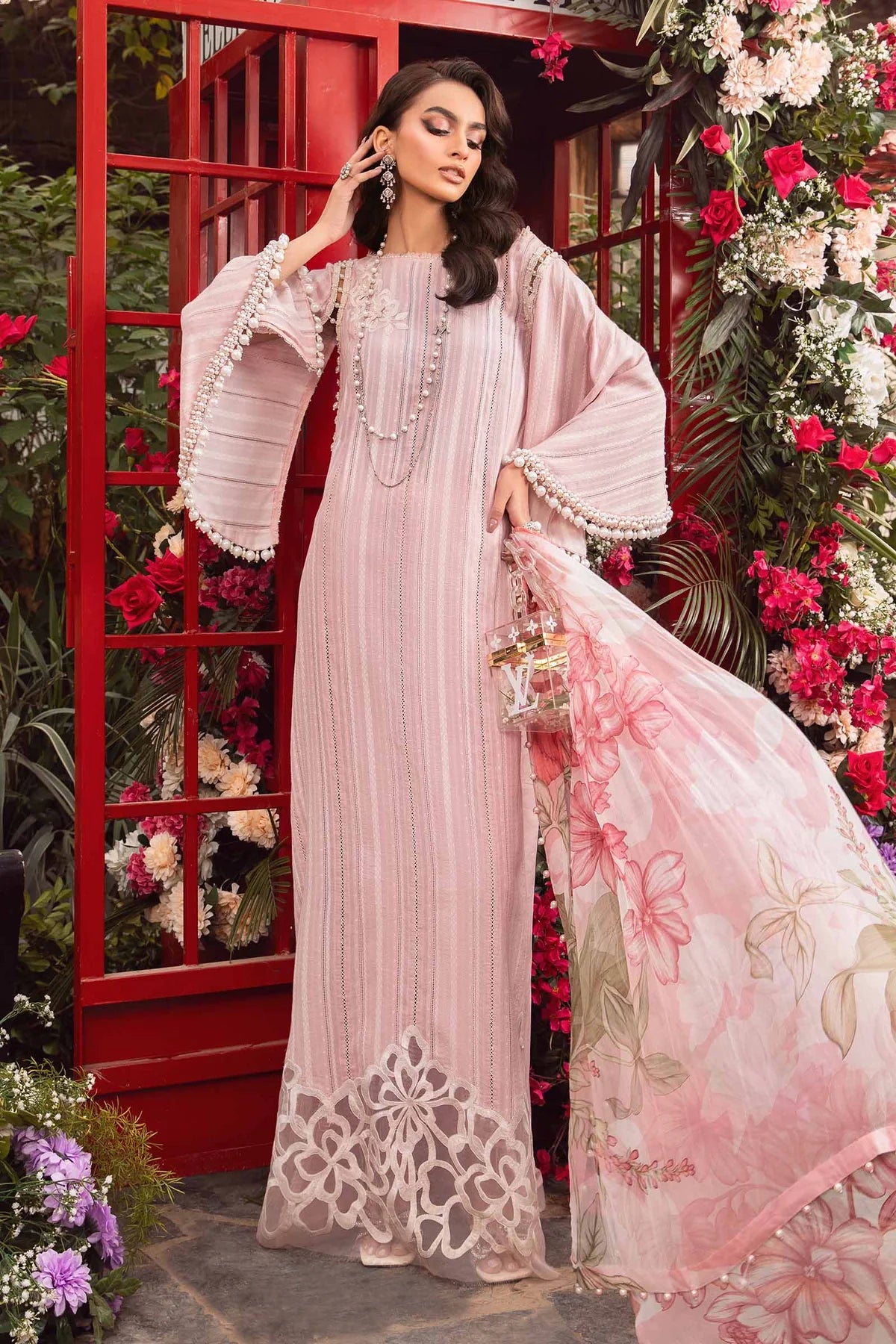 Maria B Pink Luxury Lawn Collection Replica