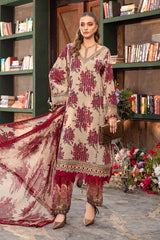 Maria B Mprint Red Luxury Lawn Collection Replica