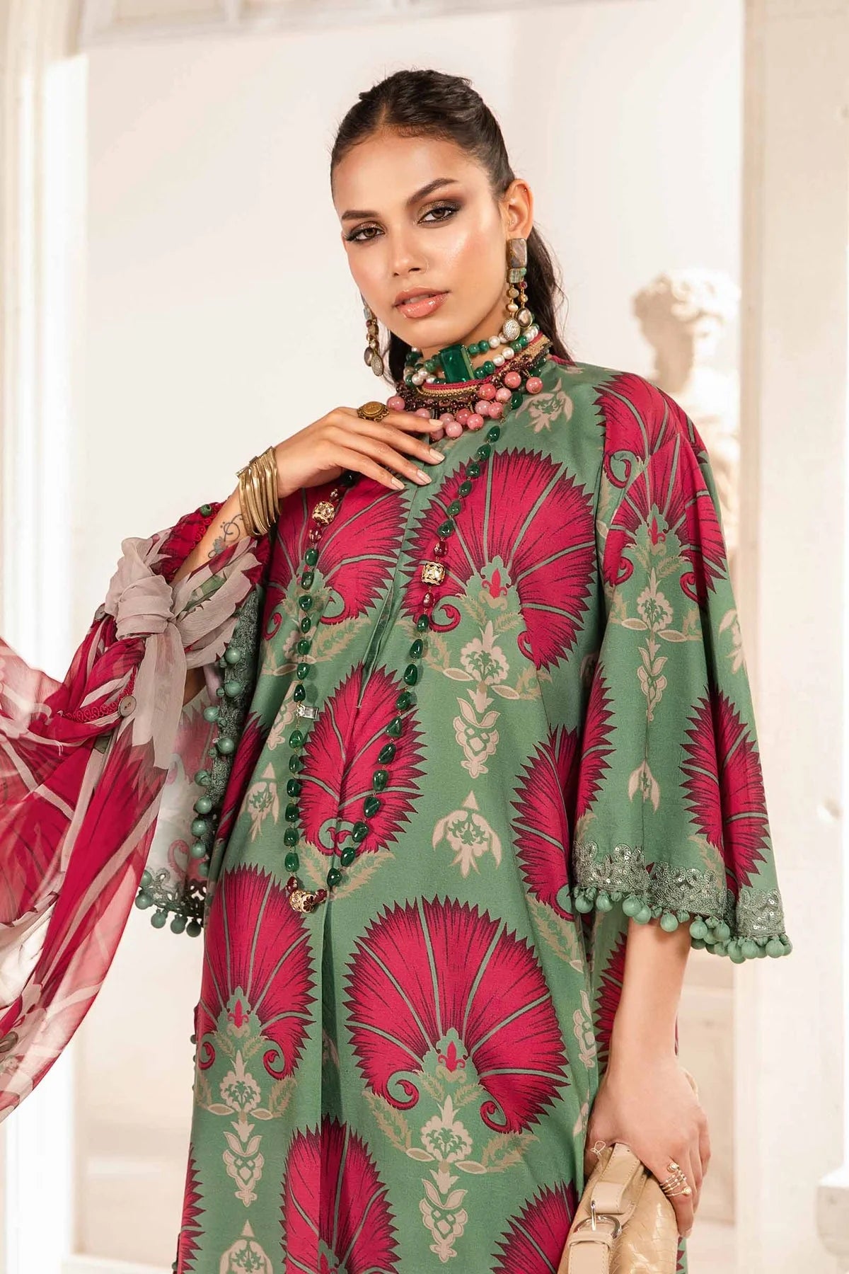 Maria B Green Digital Printed Lawn Collection Replica Shanzay Outfit Maria B Green Digital Printed Lawn Collection Replica Shanzay Outfit