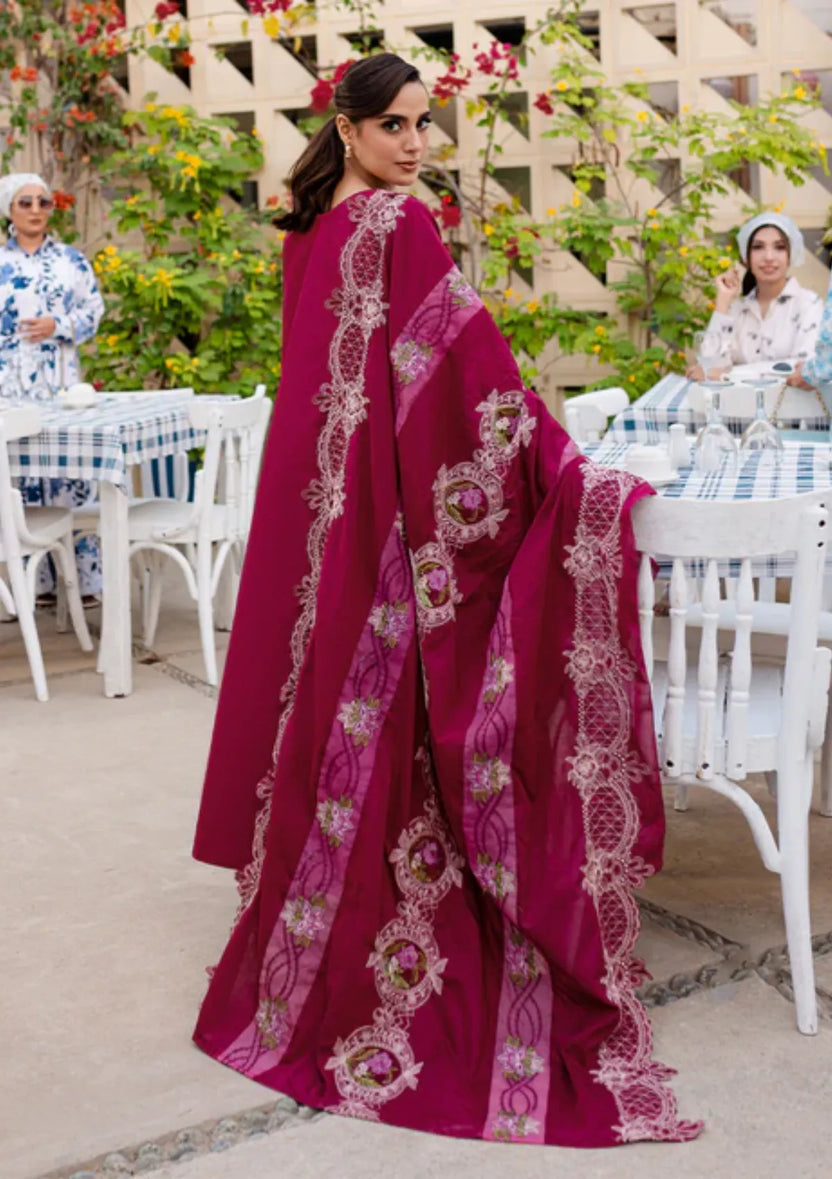 MONACO BY PARISHAY |ELEGANTLY HEAVY LAZER CUT DESIGN LAWN WITH MULTI THREAD EMBROIDERED WORK & CHICKENKARI WORK | UNSTITCHED 3-PIECE SUIT | MS-03