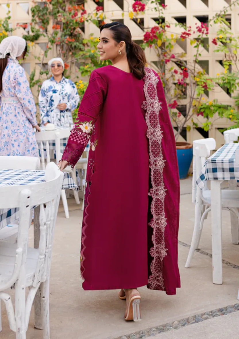 MONACO BY PARISHAY |ELEGANTLY HEAVY LAZER CUT DESIGN LAWN WITH MULTI THREAD EMBROIDERED WORK & CHICKENKARI WORK | UNSTITCHED 3-PIECE SUIT | MS-03