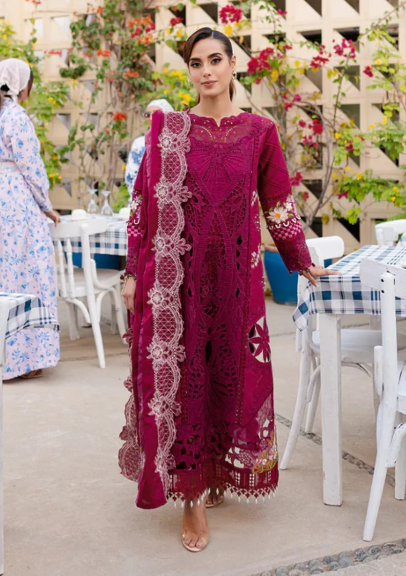 MONACO BY PARISHAY |ELEGANTLY HEAVY LAZER CUT DESIGN LAWN WITH MULTI THREAD EMBROIDERED WORK & CHICKENKARI WORK | UNSTITCHED 3-PIECE SUIT | MS-03