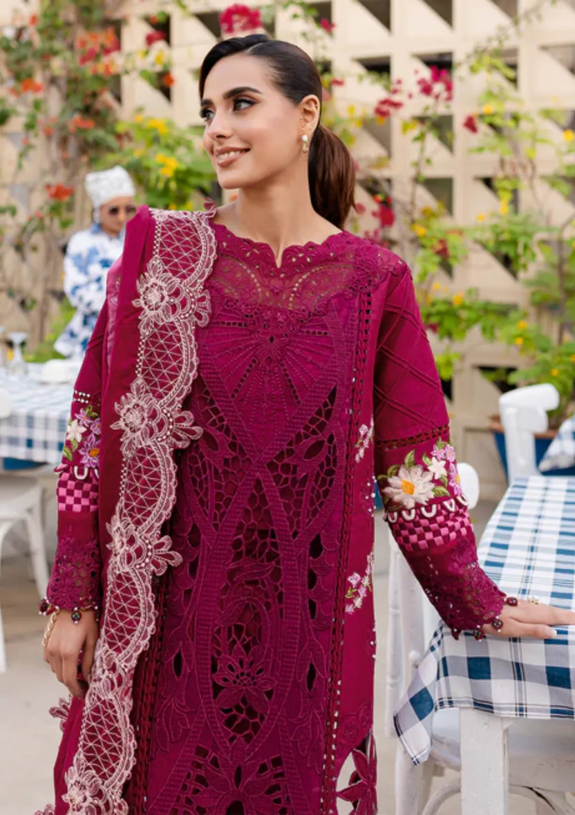 MONACO BY PARISHAY |ELEGANTLY HEAVY LAZER CUT DESIGN LAWN WITH MULTI THREAD EMBROIDERED WORK & CHICKENKARI WORK | UNSTITCHED 3-PIECE SUIT | MS-03