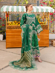 MONACO BY PARISHAY | HEAVY CHICKENKARI LAWN WITH MULTI THREAD EMBROIDERED WORK & HEAVY SCHIFFLI WORK | UNSTITCHED 3-PIECE SUIT | MS-09