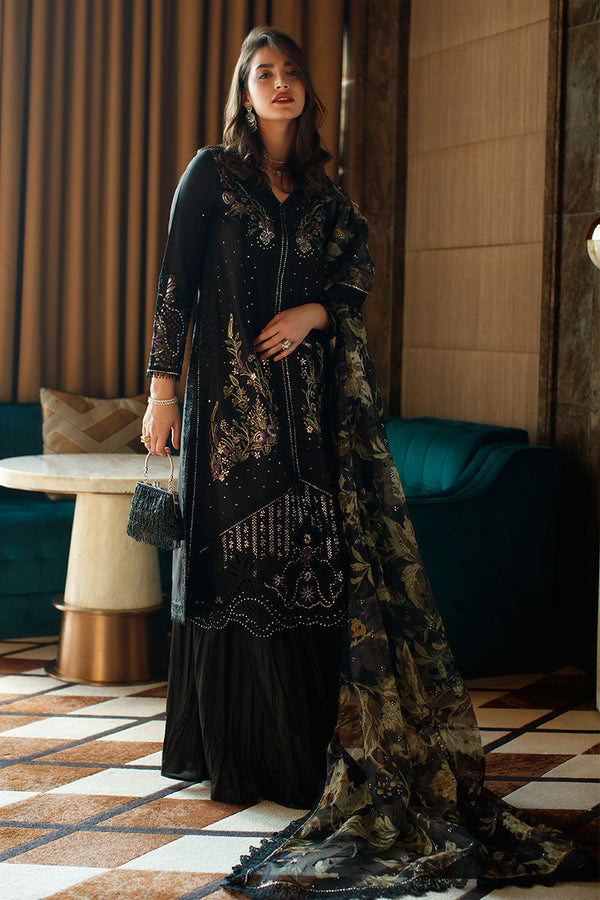 MUSHQ - OLIVIA - NEW ARRIVAL - LAWN COLLECTION 25" HEAVY EMBROIDERED WITH SCHIFFLI WORK - UNSTITCHED 3-PIECE SUIT