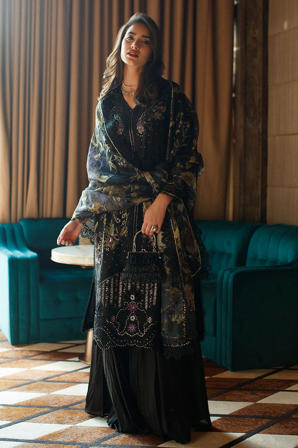 OLIVIA BY MUSHQ | ASTORIA FESTIVE LAWN 25' | HEAVY EMBROIDERED WITH SEQ & SCHIFFLI WORK| UNSTITCHED 3-PIECE SUIT