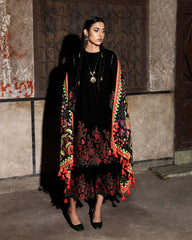 STELLAR BY JUGNU | LUXURY LAWN HEAVY MULTI THREAD EMBROIDERED WITH LAZER CUT WORK | UNSTITCHED 3-PIECE SUIT