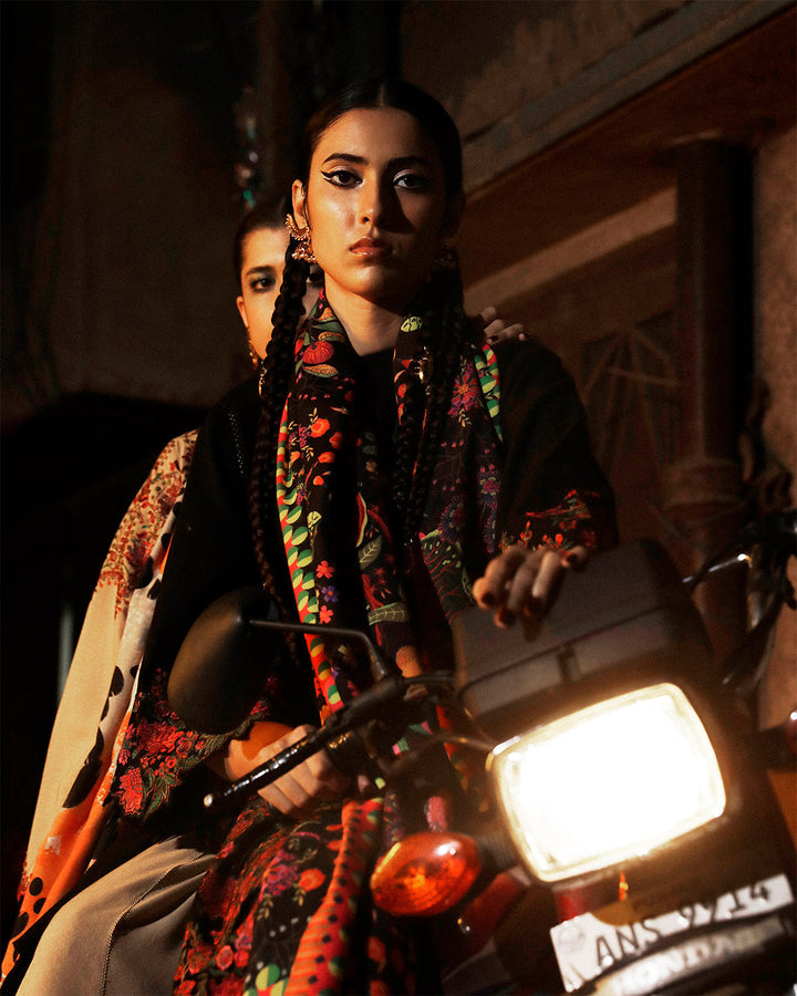 STELLAR BY JUGNU | LUXURY LAWN HEAVY MULTI THREAD EMBROIDERED WITH LAZER CUT WORK | UNSTITCHED 3-PIECE SUIT