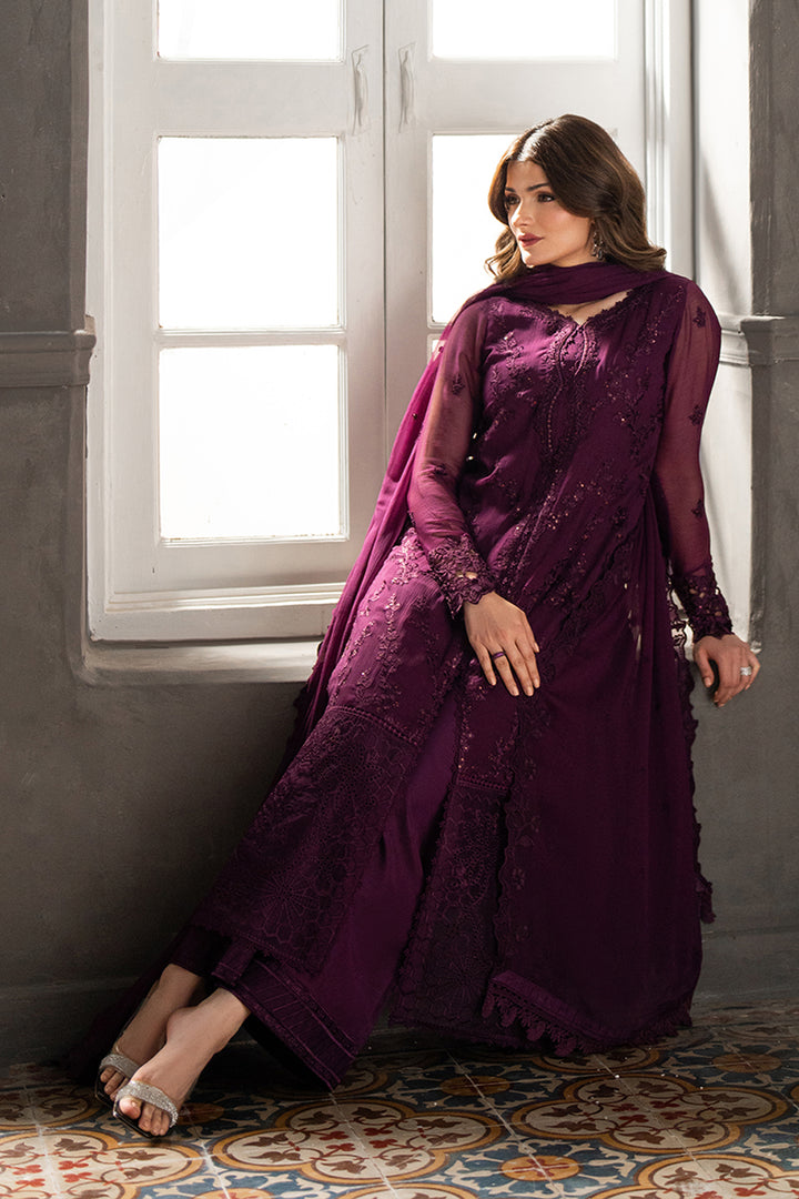 ROSE NOIR BY AZURE | LUXURY CHICKENKARI LAWN WITH FULLY HEAVY THREAD EMBROIDERED SEQUENCES WORK | UNSTITCHED 3-PIECE SUIT | D-I-01940