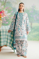 AFROZEH - THE FLORAL CHARM - CASHMERE - DIGITAL PRINTED LAWN WITH EMBROIDERED UNSTITCHED 3-PIECE SUIT