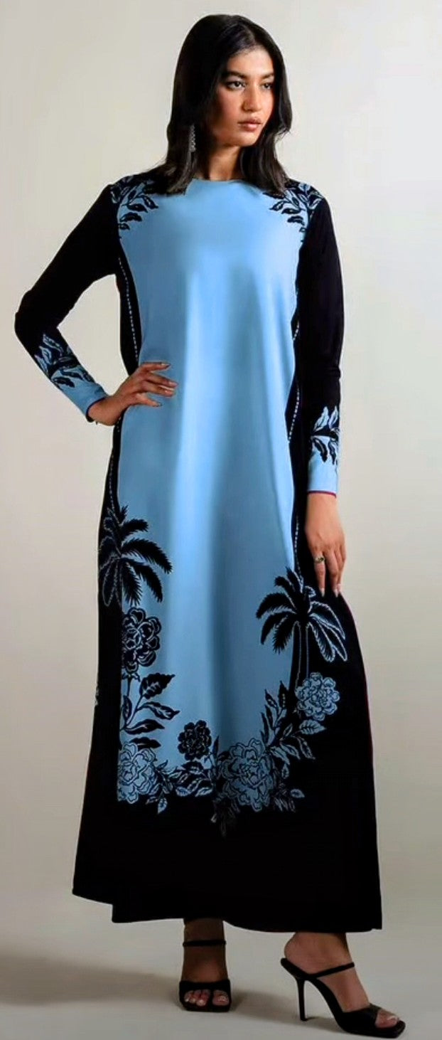 LULUSAR | BEAUTIFULLY MULTI DIGITAL PRINTED SILK DRESS |  UNSTITCHED 3-PIECE SUIT