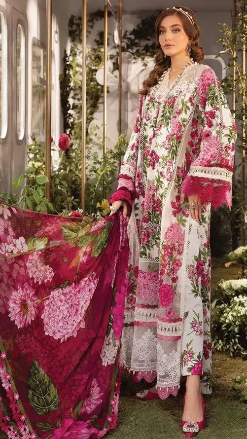 Maria B White Mprint Luxury Lawn Collection Replica