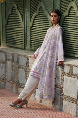 ELAN | LUXURY CHICKANKARI LAWN WITH MULTI THREAD EMBROIDERED | UNSTITCHED 3-PIECE SUIT | ZENEL (EL24-08 A)